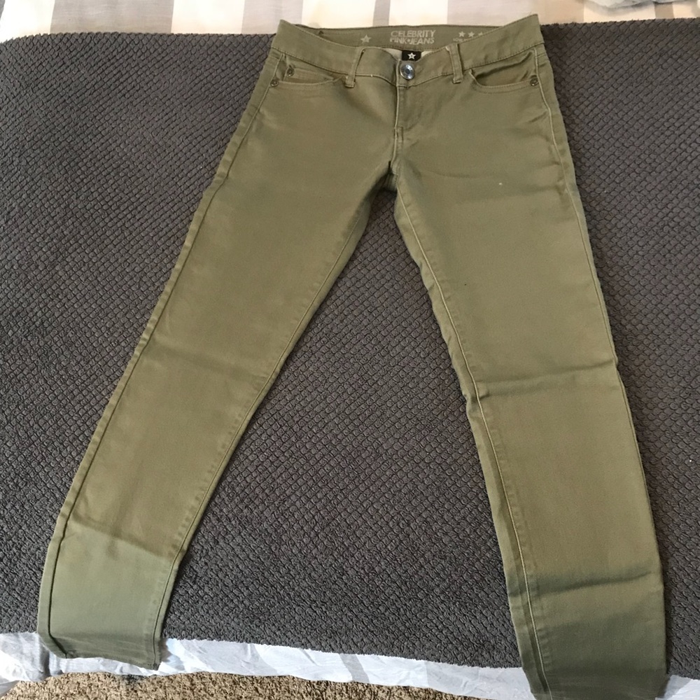 Celebrity pink olive green pants